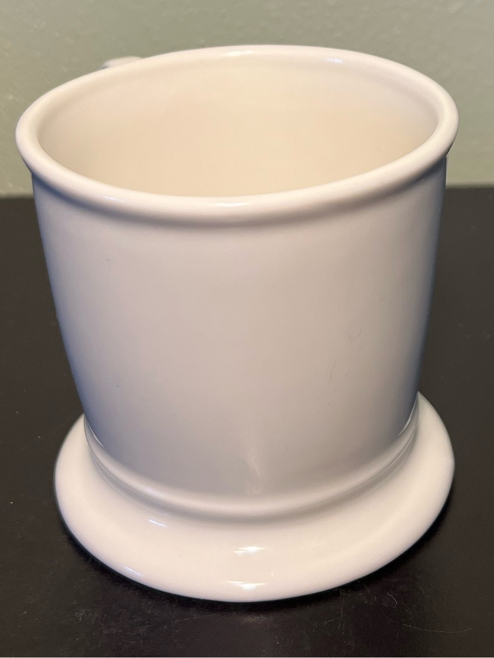Anthropologie Monogram Letter M Initial Shaving Pedestal Coffee Mug 14oz Cup - Picture 6 of 10